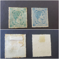 CUBA Télégraphe Telégrafos 1-2 Pesetas 1876 - Telegraafzegels