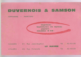 BUVARD -  DUVERNOIS & SAMSON - FOURNITURES DE BUREAU - Papeterie