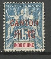 CANTON N° 7 Aminci NEUF* Trace De CHARNIERE / MH - Unused Stamps