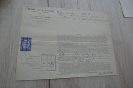 Connaissement Lignes De Steamers Bordeaux Londres LAMBTON OLIVES 1881 - Transporte