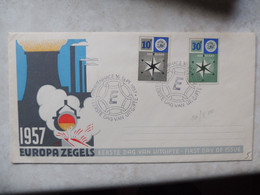 Fdc Europa Suisse Helvetia Swissnederland Pays Bas Premier Jour Parfait Etat - 1957