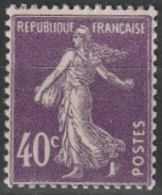 Année 1927-1931 - N° 236 - Fond Plein - 40 C. Violet - Neuf - 1906-38 Sower - Cameo