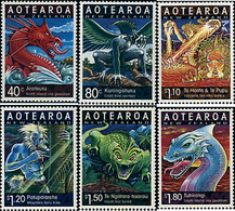 95585 MNH NUEVA ZELANDA 2000 AÑO LUNAR CHINO - AÑO DEL DRAGON - Variétés Et Curiosités