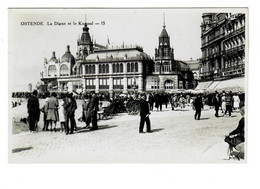 Ostende  Oostende   La Digue Et Le Kursaal    Editeur Em Goes N° 15 - Oostende