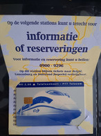 NETHERLANDS / CHIP ADVERTISING CARD/ HFL 2,50 / NS TRAIN / INTERNATIONALE TREINREIS /IN CARNET/   CRD 433** 11933** - Privat