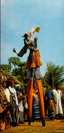 REPUBLIQUE DE COTE D ' IVOIRE   ( AFRIQUE )  REGION DE MAN . DANSEUR ECHASSIER  ( FORMAT : 21 X 10 CM. ) - Côte-d'Ivoire