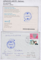 Spitsbergen Cover + Card 10J Koldeway Station 2 Signatures Station Managers Ca Alesund 03.05.2004 (LO195) - Scientific Stations & Arctic Drifting Stations