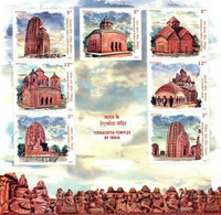 INDIA 2020 Terracotta Temples Of India MS MINIATURE SHEET MNH - Gebruikt