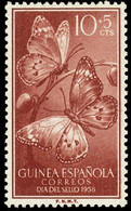 GUINEE ESPAGNOLE -  Papillons Danaïdes Chrysippes - Guinea Española