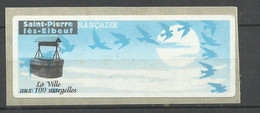 Vignette D'affranchissement Oiseaux De Jubert  Illustrée ST Pierre Les Elbeuf 04/02/2000 Neuve B/TB Voir Scan Soldé ! ! - 1990 « Oiseaux De Jubert »