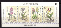 Suede 1982 -  BF Orchidees - Flore  Neufs** - MNH - Neufs