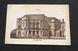 CARTE PUBLICITAIRE (RECTO VUE NANTES LE THEATRE) VERSO A LA TOILE FORTE LEFEBVRE-VERDURE  SAINT-POL - Autres & Non Classés