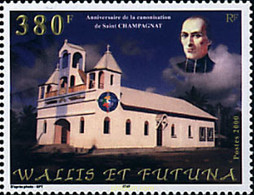 71839 MNH WALLIS Y FUTUNA 2000 1 ANIVERSARIO DE LA CANONIZACION DE SAN CHAMPAGNAT - Gebraucht