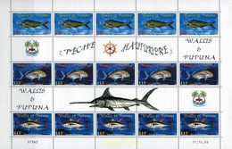 144411 MNH WALLIS Y FUTUNA 2000 FAUNA MARINA - Gebruikt