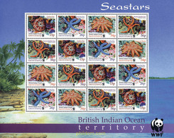 12733 MNH OCEANO INDICO BRITANICO 2001 ESTRELLAS DE MAR - Territoire Britannique De L'Océan Indien