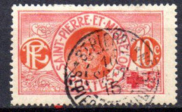 Saint Pierre Et Miquelon: Yvert N° 105; Croix Rouge - Used Stamps