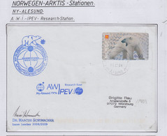 Spitsbergen Cover  Ca Koldewey Station  Signature Base Leader Ca Alesund 15.02.2008 (LO198A) - Scientific Stations & Arctic Drifting Stations