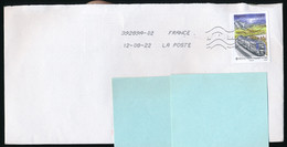 Timbre Postal Adhésif (2022) "Fête Du Timbre, Voyager En TER, Le Timbre Prend Le Train" Seul Sur Lettre - 1961-....