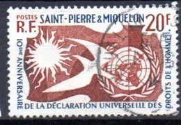 Saint Pierre Et Miquelon: Yvert N° 358 - Gebruikt