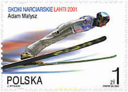 98292 MNH POLONIA 2001 CAMPEONATO MUNDIAL DE ESQUI LAHTI 2001 - Non Classificati