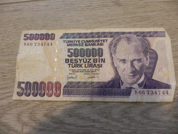 Turkey 500'000 Bir Milyon Türk Lirasi 1970 - Turquie