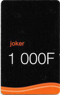 Cameroon - Orange - Joker Black, GSM Refill 1.000FCFA, Used - Camerún