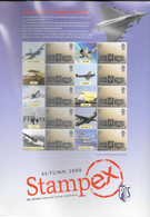 GB  STAMPEX Smilers Sheets   AUTUMN 2008 -  RAF Aircraft - Personalisierte Briefmarken