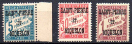 Saint Pierre Et Miquelon: Yvert Taxe N° 10-14-18**; MNH - Segnatasse