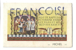 Mignonnette De Baptême. Fonts Baptismaux:" Ego Te Baptizo..." Michel Vandamme 30/07/1950 - Naissance
