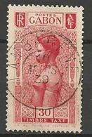 GABON TAXE N° 27 CACHET LAMBARENE - Timbres-taxe