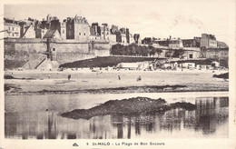 CPA France - Ile Et Vilaine - Saint Malo - La Plage De Bon Secours - Oblitérée Ile Et Vilaine 14 Août 1937 - Saint Malo