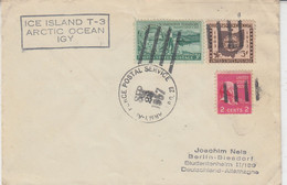 USA Driftstation Cover Fletcher's Ice Island  T-3 Arctic Ocean IGY  SEP 28 1957 (RD151) - Scientific Stations & Arctic Drifting Stations