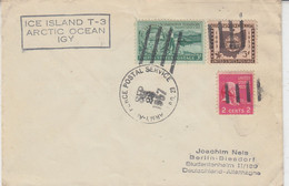 USA Driftstation Cover Fletcher's Ice Island  T-3 Arctic Ocean IGY  SEP 28 1957 (RD151) - Stations Scientifiques & Stations Dérivantes Arctiques