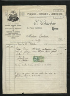 France Fiscal N° 22 Sur Facture Illustrée Bijouterie La Boule D'or Lyon Le  08/09/1916    B/TB Voir Scans Soldé ! ! ! - Cartas & Documentos