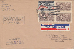 USA Driftstation ICE-ISLAND T-3 Cover Arctic Ocean Ca Ice Island Ca Air Force 30 SEP 1959 (DR155) - Stations Scientifiques & Stations Dérivantes Arctiques