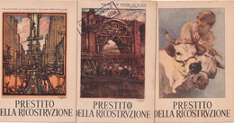 M1023/25 - Tre Cartoline Prestito Della Ricostruzione - 2 Illustrate Cisari - F.g. Non Vg. - Banques