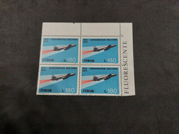 Quartina 1973. Aeronautica Militare. 50esimo. Condizioni Eccellenti. Nuovo. Valore 180 Lire. - 1971-80:  Nuovi