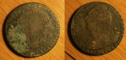 2 Sols 1793 AA - Constitution - 1791-1792 Verfassung 