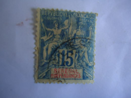 SENEGAL   FRANCE  COLONIES  USED   STAMPS  15C - Autres & Non Classés