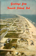 Delaware Greetings From Fenwick Island Aerial View Looking North - Sonstige & Ohne Zuordnung