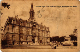 CPA ROANNE L'Hotel De Ville Et Monument Aux Morts (338754) - Roanne