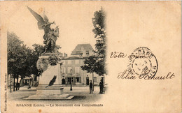 CPA ROANNE Le Monument Des Combattants (338809) - Roanne