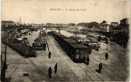 CPA ROANNE Le Bassin Du Canal (339158) - Roanne