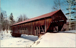 New Hampshire White Mountains Kancamagus Highway Albany Covered Bridge Over Swift River - White Mountains