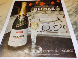 ANCIENNE PUBLICITE BLANC DE BLANCS BELMER 1973 - Alcools