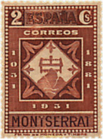 209509 HINGED ESPAÑA 1931 9 CENTENARIO DEL MONASTERIO DE MONTSERRAT - Altri & Non Classificati