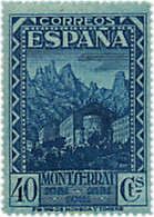 209530 HINGED ESPAÑA 1931 9 CENTENARIO DEL MONASTERIO DE MONTSERRAT - Altri & Non Classificati