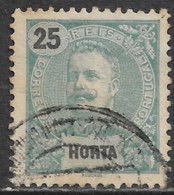 Horta – 1897 King Carlos 25 Réis Used Stamp - Horta