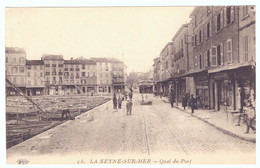 28- LA SEYNE SUR MER   QUAI DU PORT   TRAMWAY  TRES BELLE CARTE ANIMEE - La Seyne-sur-Mer