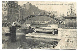 PARIS - Canal Saint Martin - Le Pont Tournant - PENICHE - Arrondissement: 10